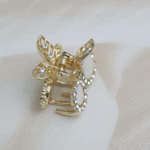 Sitara Crystal Round Hair Clip-top